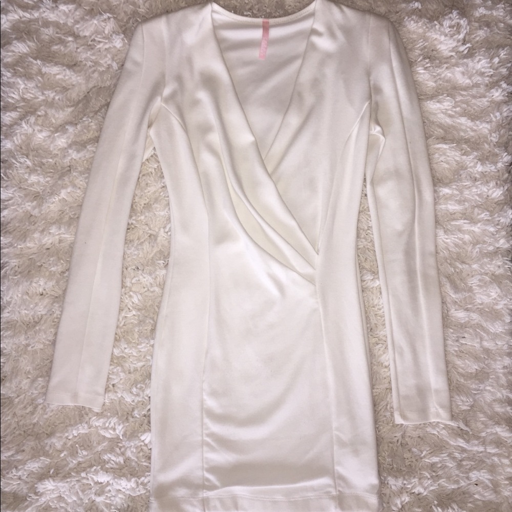 White Long Sleeve Dress